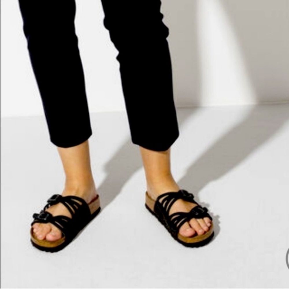 Birkenstock Women’s 39 Ladies 8 Black Granada Sandals